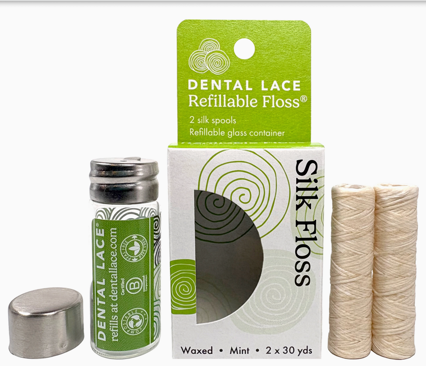 Silk Floss Container and Refills