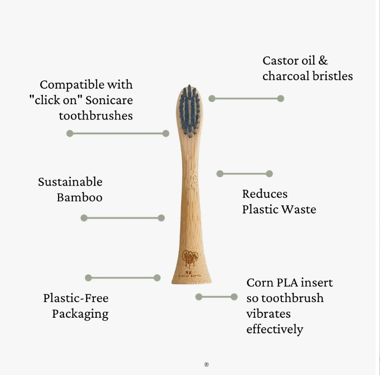 Bamboo Electric Toothbrush Heads