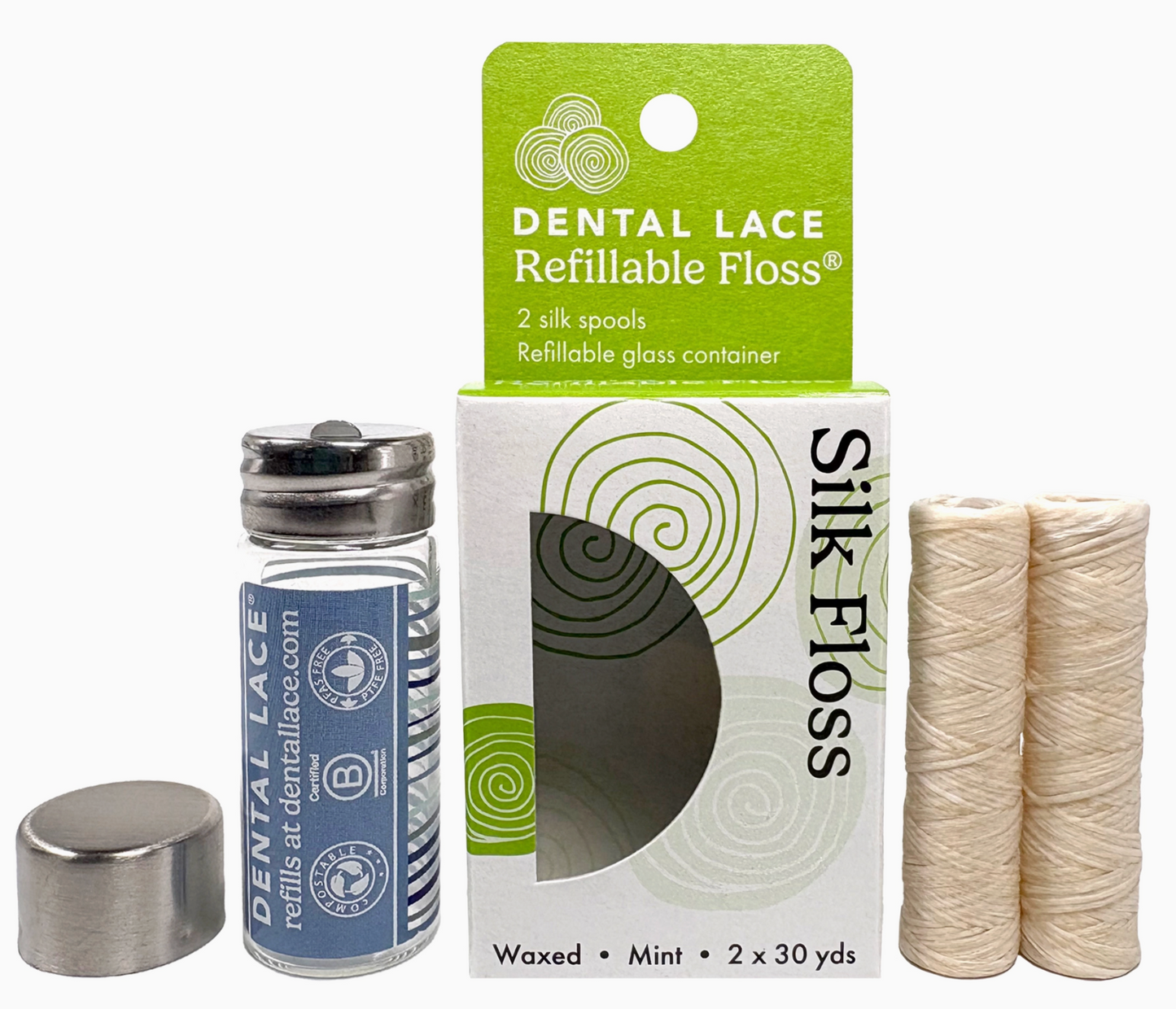Silk Floss Container and Refills