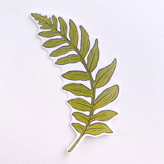 Fern Leaf Paper Sticker