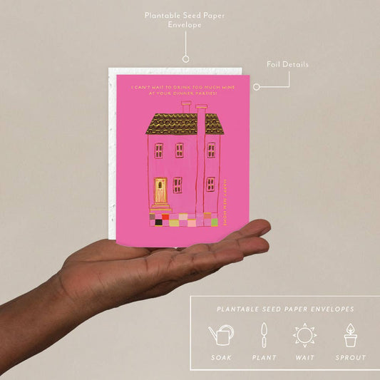 Pink House - New Home Card