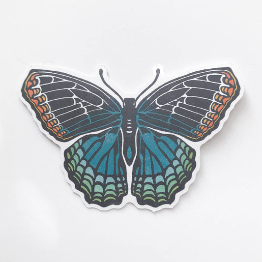 Red Spotted Purple Butterfly Eco-Friendly Paper Sticker