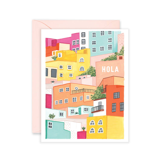 Hola Buildings- Everyday Day Card & Spanish Card